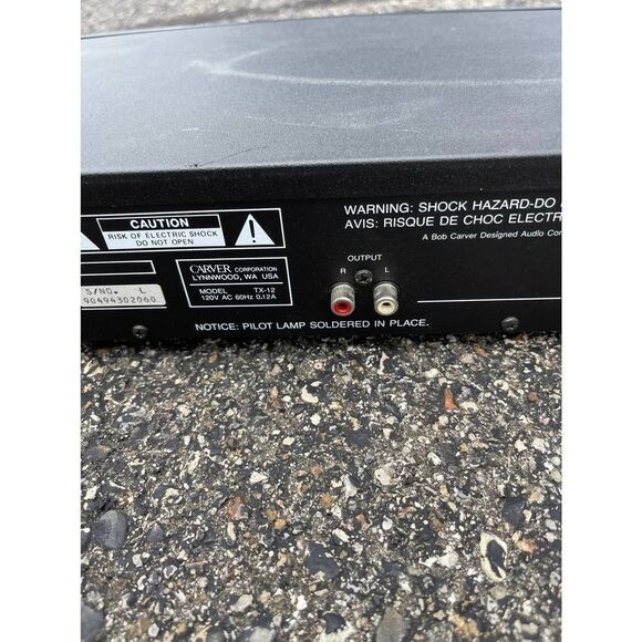 Carver CM-1090 Amp, w/ Carver TX-12 AM/FM Tuner - Picture 8 of 10